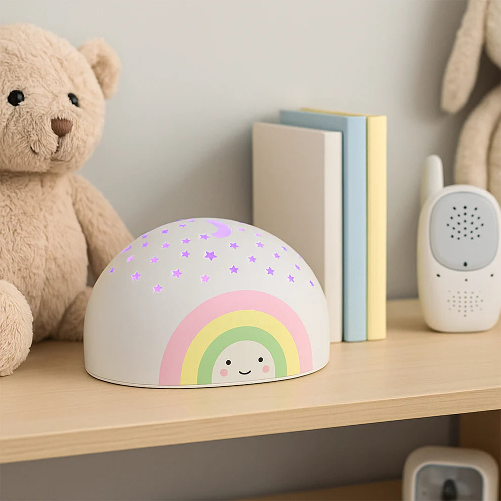 Rainbow Star Projector Night Lamp | Kids Bedroom LED Projection Light