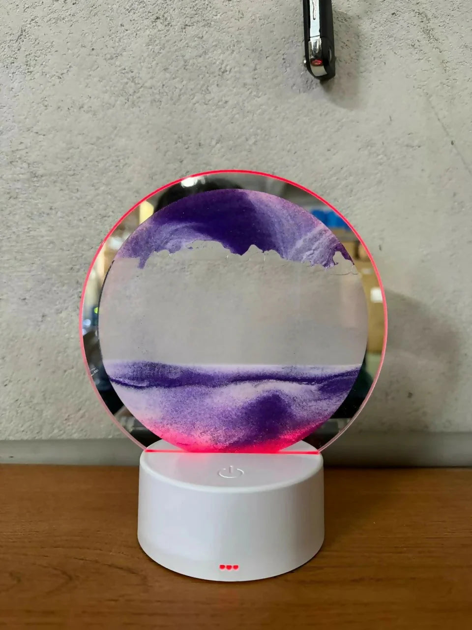 Moving Sand Art LED Night Lamp – Dynamic Quicksand Table Lamp for Home & Office Decor