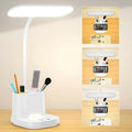LED Desk Lamp with Pen Holder & Mobile Stand | 360° Flexible Study Table Light