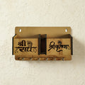 Wooden Wall-Mounted Key Holder with Mobile Stand